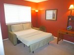 Guest bedroom/ office with queen pull out bed